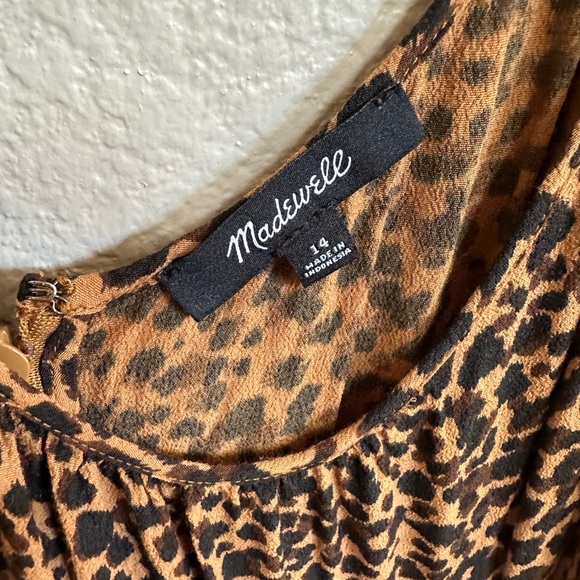 COPY - Madewell wide leg leopard jumpsuit - Picture 3 of 3